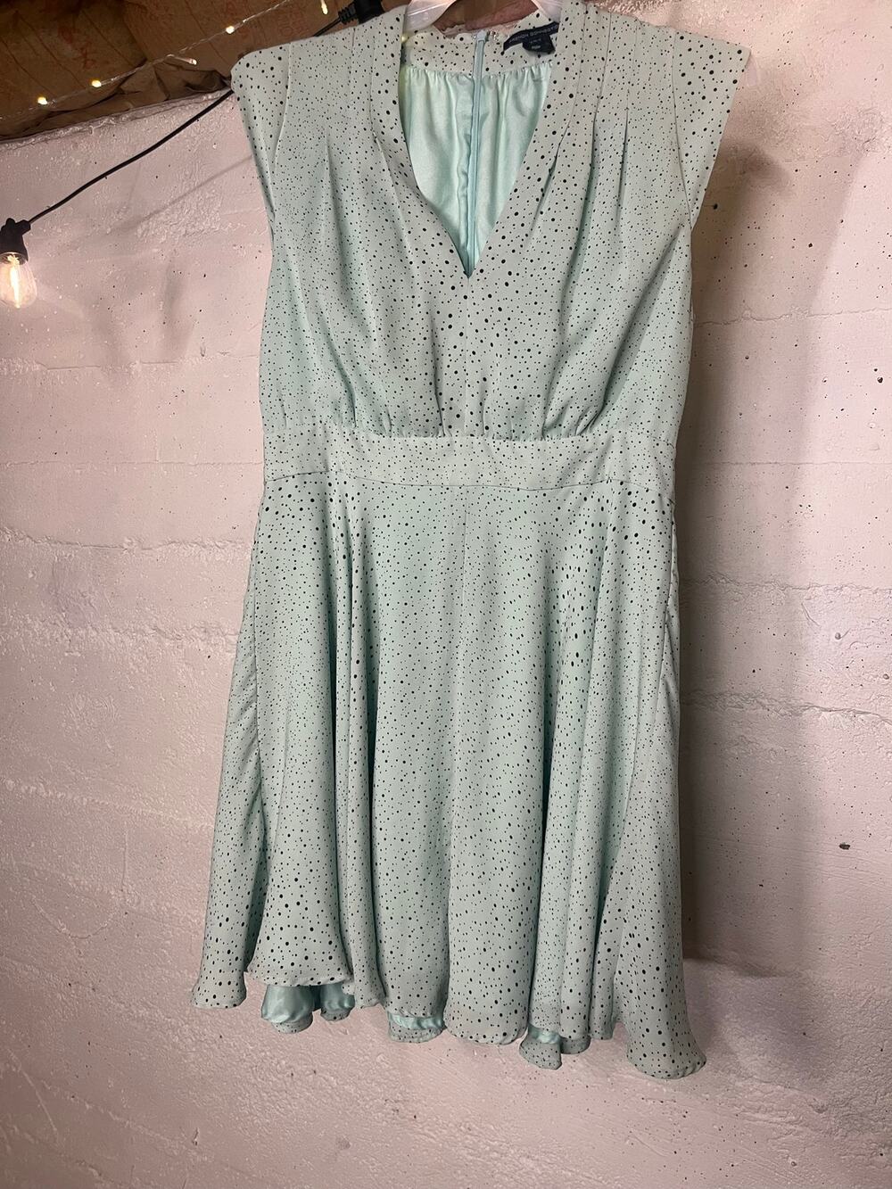 French Connection Mint polkadot Dress